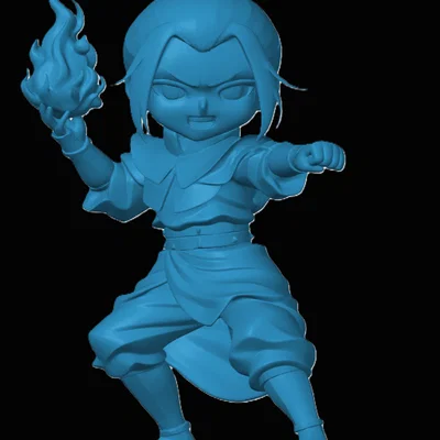 Mô hình 3D Azula Chibi cực chất từ Avatar: The Last Airbender