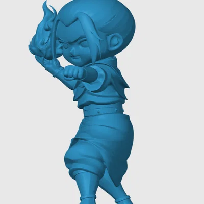 Mô hình 3D Azula Chibi cực chất từ Avatar: The Last Airbender