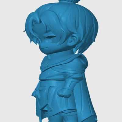 Mô hình 3D Zuko phong cách Chibi từ Avatar: The Last Airbender