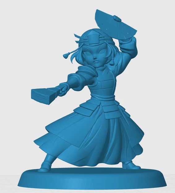 Mô hình Suki Avatar The Last Airbender phong cách Chibi cho in 3D - Image 3