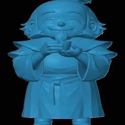 Mô hình Uncle Iroh phong cách Chibi - Đồ chơi in 3D độc đáo