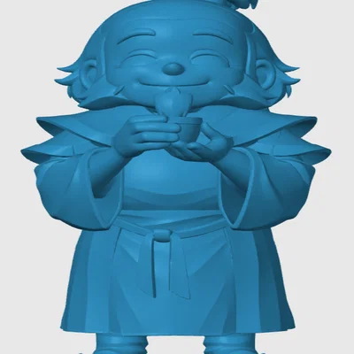 Mô hình Uncle Iroh phong cách Chibi - Đồ chơi in 3D độc đáo