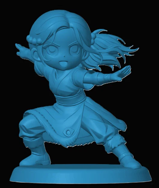 Mô hình 3D Katara Chibi - Tác phẩm nghệ thuật dành cho fan Avatar - Image 1