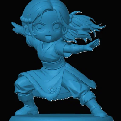 Mô hình 3D Katara Chibi - Tác phẩm nghệ thuật dành cho fan Avatar