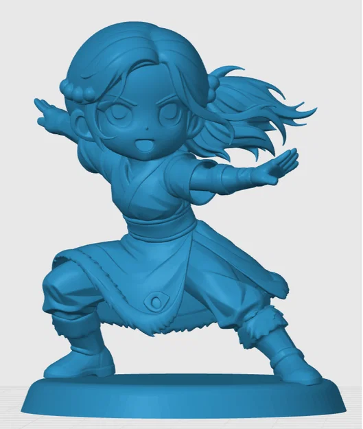 Mô hình 3D Katara Chibi - Tác phẩm nghệ thuật dành cho fan Avatar - Image 3