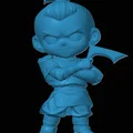 Mô hình Sokka Chibi đáng yêu từ Avatar: The Last Airbender (In 3D) - Thumbnail 1