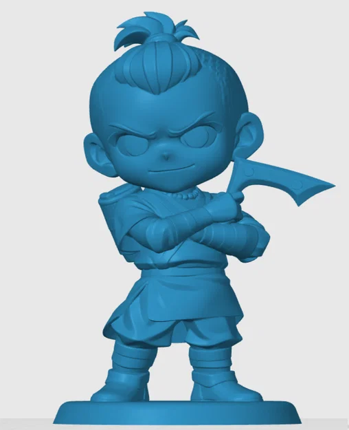 Mô hình Sokka Chibi đáng yêu từ Avatar: The Last Airbender (In 3D) - Image 3