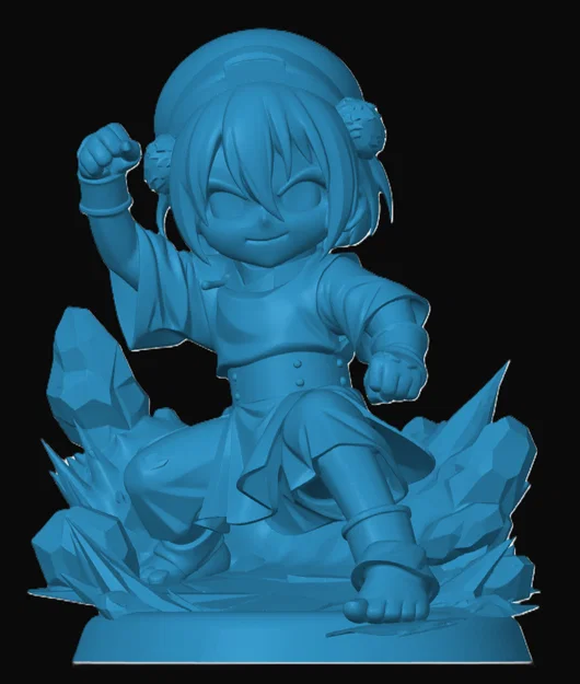 Mô hình Toph Chibi từ Avatar: The Last Airbender - File in 3D - Image 1