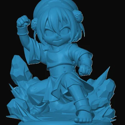 Mô hình Toph Chibi từ Avatar: The Last Airbender - File in 3D