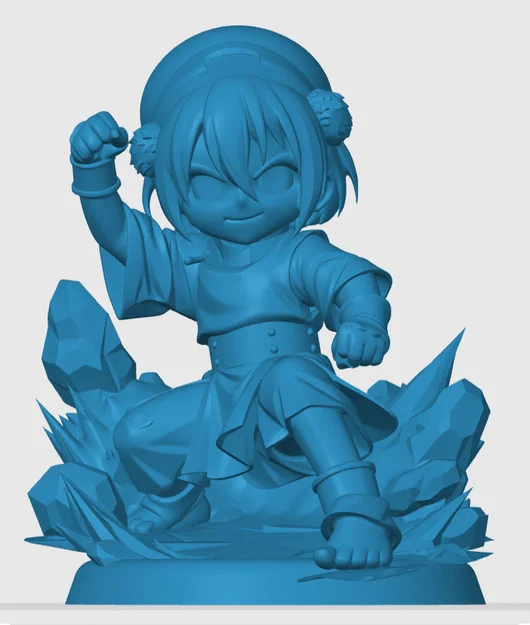 Mô hình Toph Chibi từ Avatar: The Last Airbender - File in 3D - Image 3