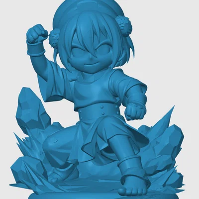 Mô hình Toph Chibi từ Avatar: The Last Airbender - File in 3D