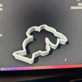 Khuôn cắt bánh hình chú thỏ Phục sinh in 3D (Easter Bunny Cookie Cutter) - Thumbnail 2
