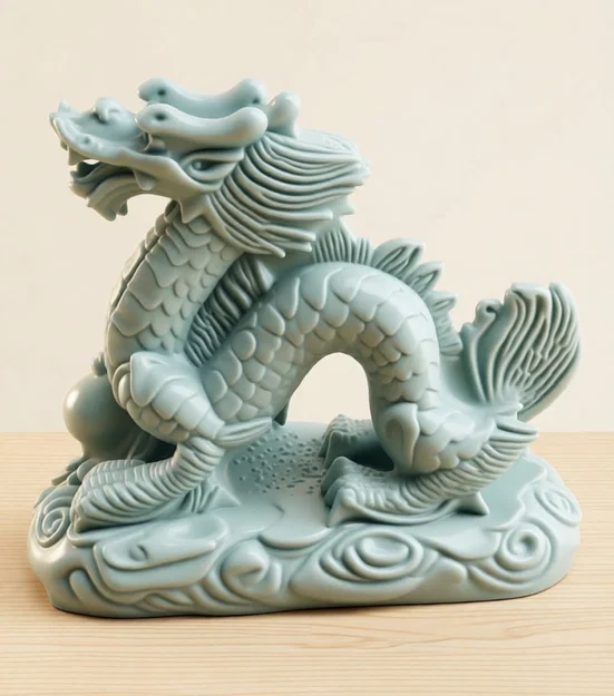 Mô hình rồng Trung Hoa phong thủy 3D cực đẹp và may mắn - Image 1