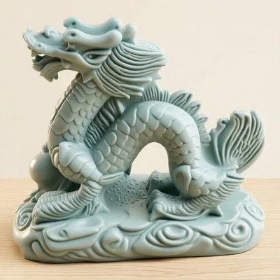 Mô hình rồng Trung Hoa phong thủy 3D cực đẹp và may mắn
