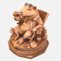 Tượng Capybara Nghỉ Dưỡng Thư Giãn In 3D Độc Đáo - Thumbnail 2