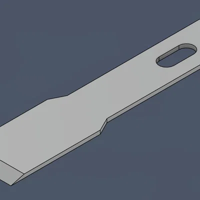 Mô hình lưỡi dao kỹ thuật (tương tự OLFA KB4-F/5) định dạng STEP