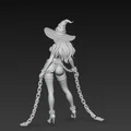 Mô hình phù thủy quyến rũ bị xiềng xích (Sexy Witch in Chains) STL - Thumbnail 2