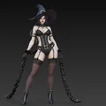 Mô hình phù thủy quyến rũ bị xiềng xích (Sexy Witch in Chains) STL - Thumbnail 4
