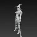 Mô hình phù thủy quyến rũ bị xiềng xích (Sexy Witch in Chains) STL - Thumbnail 5