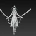 Mô hình phù thủy quyến rũ bị xiềng xích in 3D nghệ thuật - Thumbnail 3