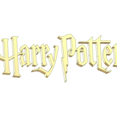 Mô hình logo Harry Potter in 3D trang trí độc đáo