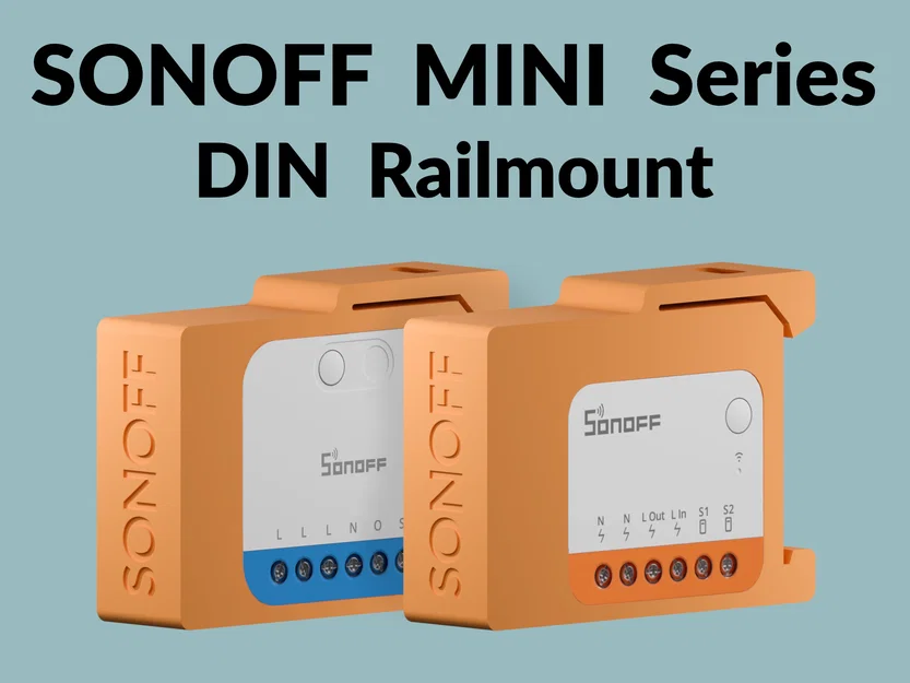 Giá đỡ DIN Rail cho thiết bị SONOFF MINI Extreme Series - Image 1