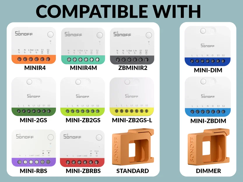 Giá đỡ DIN Rail cho thiết bị SONOFF MINI Extreme Series - Image 2