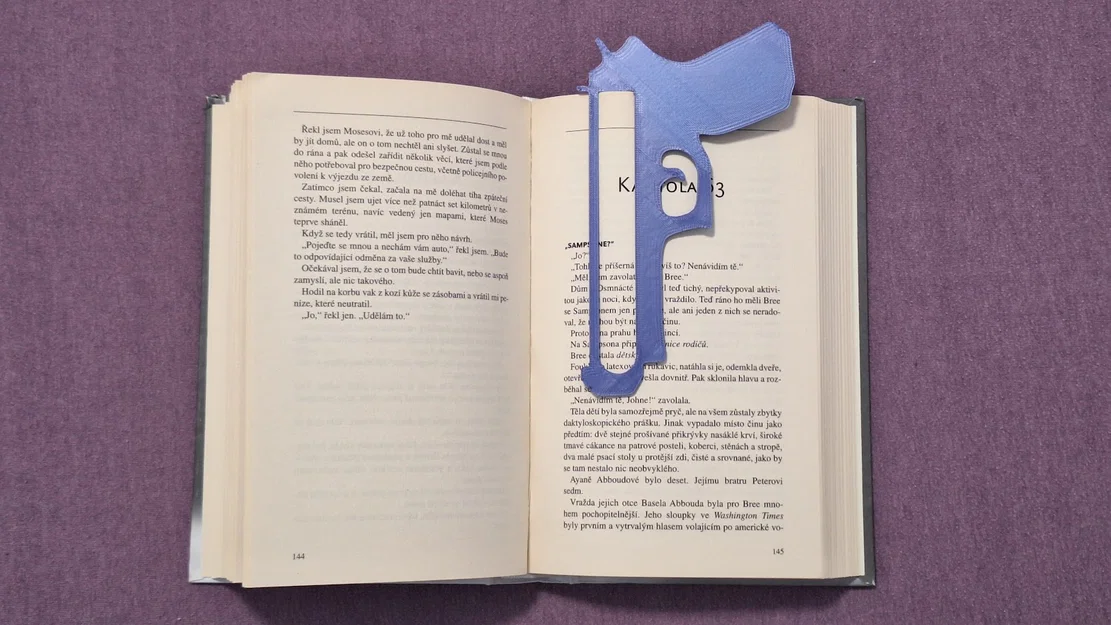 Đánh dấu trang sách hình súng (Bookmark) - Mẫu in 3D độc đáo - Image 3
