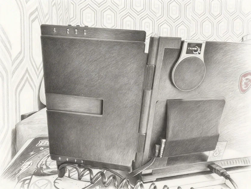 Giá đỡ màn hình di động 10 inch cho MSI GF63 (Thiết kế 3D) - Image 1