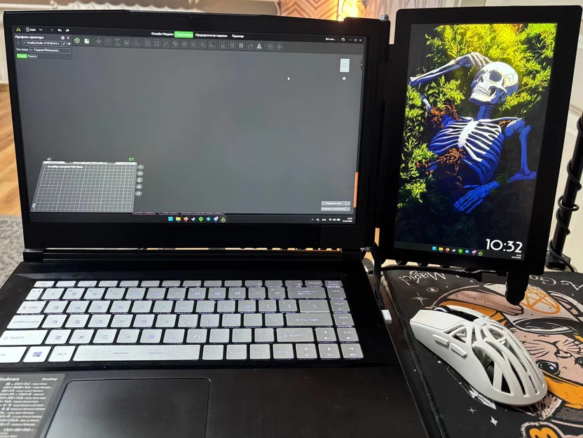 Giá đỡ màn hình di động 10 inch cho MSI GF63 (Thiết kế 3D) - Image 2