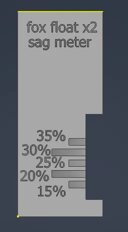 Thước đo độ nhún Sag Meter cho phuộc Fox Float X2 - Image 1