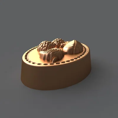 Mô hình 3D khuôn quả mâm xôi - Raspberries_34J6j