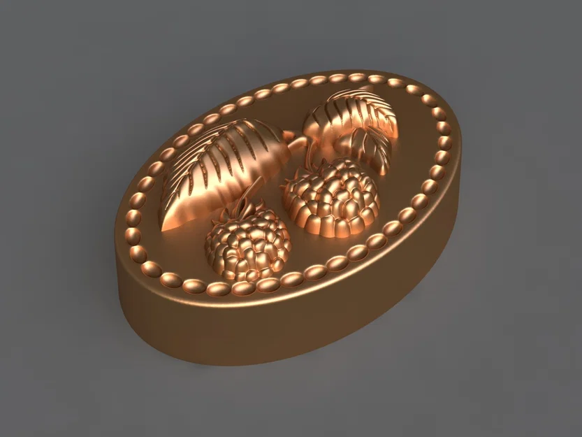 Mô hình 3D khuôn quả mâm xôi - Raspberries_34J6j - Image 3