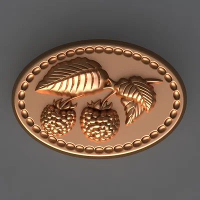 Mô hình 3D khuôn quả mâm xôi - Raspberries_34J6j