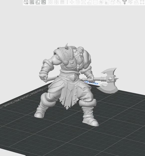 Chiến binh Viking Berserker với cây rìu - Image 4