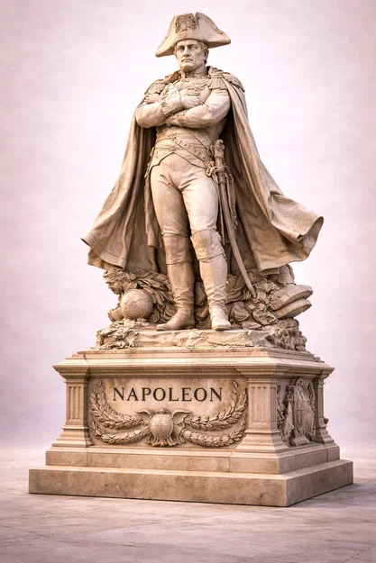 Mô hình tượng Napoleon Bonaparte trang trí bàn làm việc 3D - Image 1