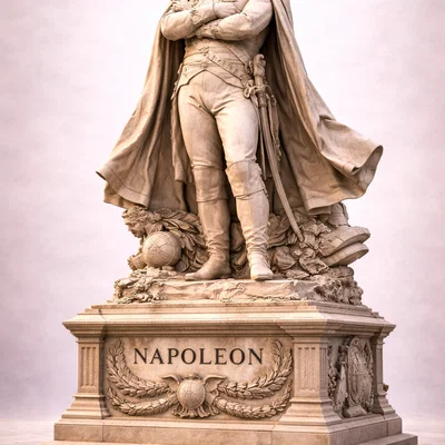 Mô hình tượng Napoleon Bonaparte trang trí bàn làm việc 3D