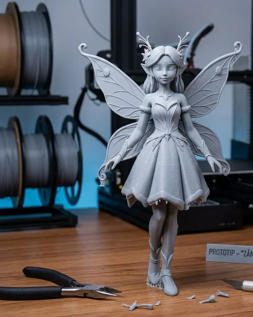 Mô hình Winter Fairy 3D: Nàng tiên mùa đông tuyệt đẹp để in tại nhà - Image 1