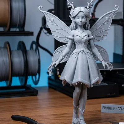Mô hình Winter Fairy 3D: Nàng tiên mùa đông tuyệt đẹp để in tại nhà