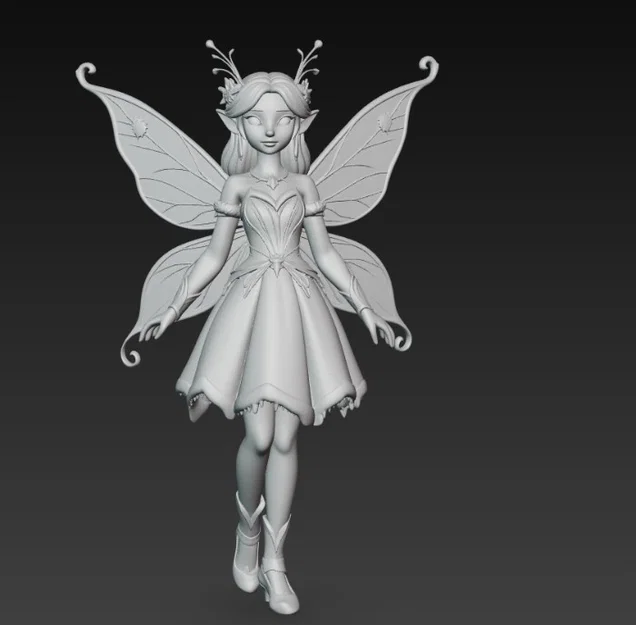 Mô hình Winter Fairy 3D: Nàng tiên mùa đông tuyệt đẹp để in tại nhà - Image 2