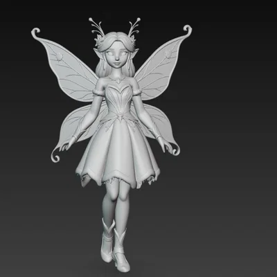 Mô hình Winter Fairy 3D: Nàng tiên mùa đông tuyệt đẹp để in tại nhà