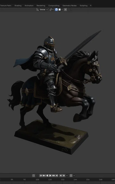 Mô hình kỵ sĩ cưỡi ngựa cực ngầu - Image 3