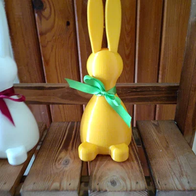 Mô hình 3D chú thỏ Phục sinh (Easter Bunny) trang trí siêu đáng yêu