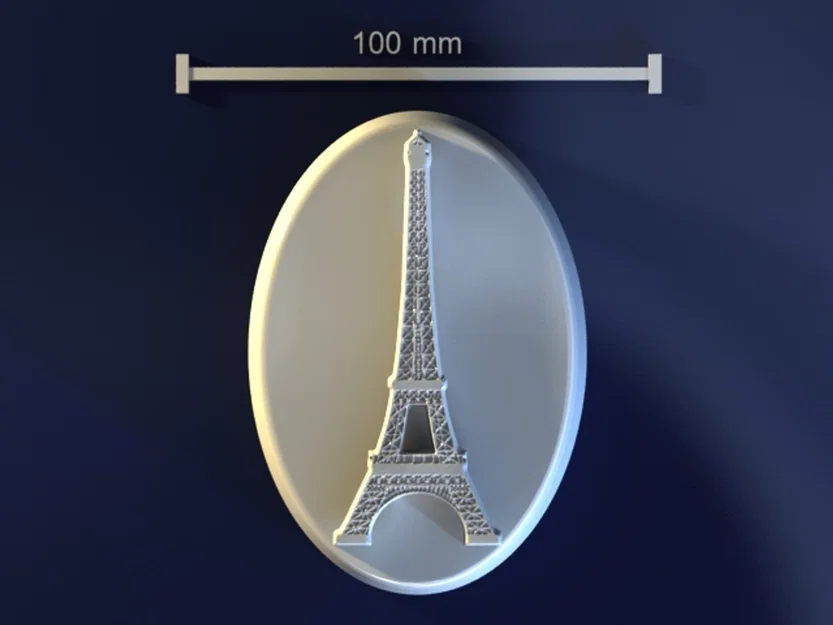 Mô hình 3D khuôn tháp Eiffel (Eifel Tower_OGg0T) - Image 1