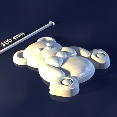 Mô hình khuôn đúc hình chú gấu (Bear_TzjPLTz)