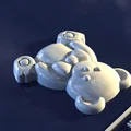 Mô hình khuôn đúc hình chú gấu (Bear_TzjPLTz) - Thumbnail 3