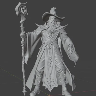 Mô hình phù thủy huyền ảo (Epic fantasy wizard)