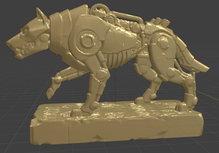 Mô hình Sói Cơ Khí (Scrap Wolf) - In 3D cực ngầu cho tín đồ nghệ thuật - Image 1