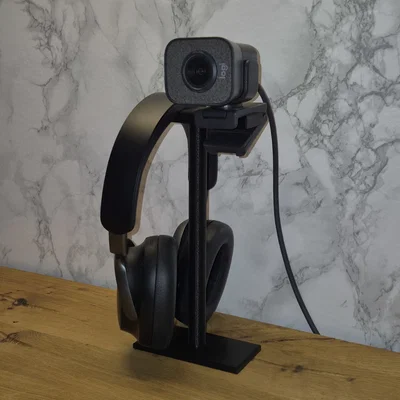 Giá Đỡ Kết Hợp Tai Nghe và Webcam