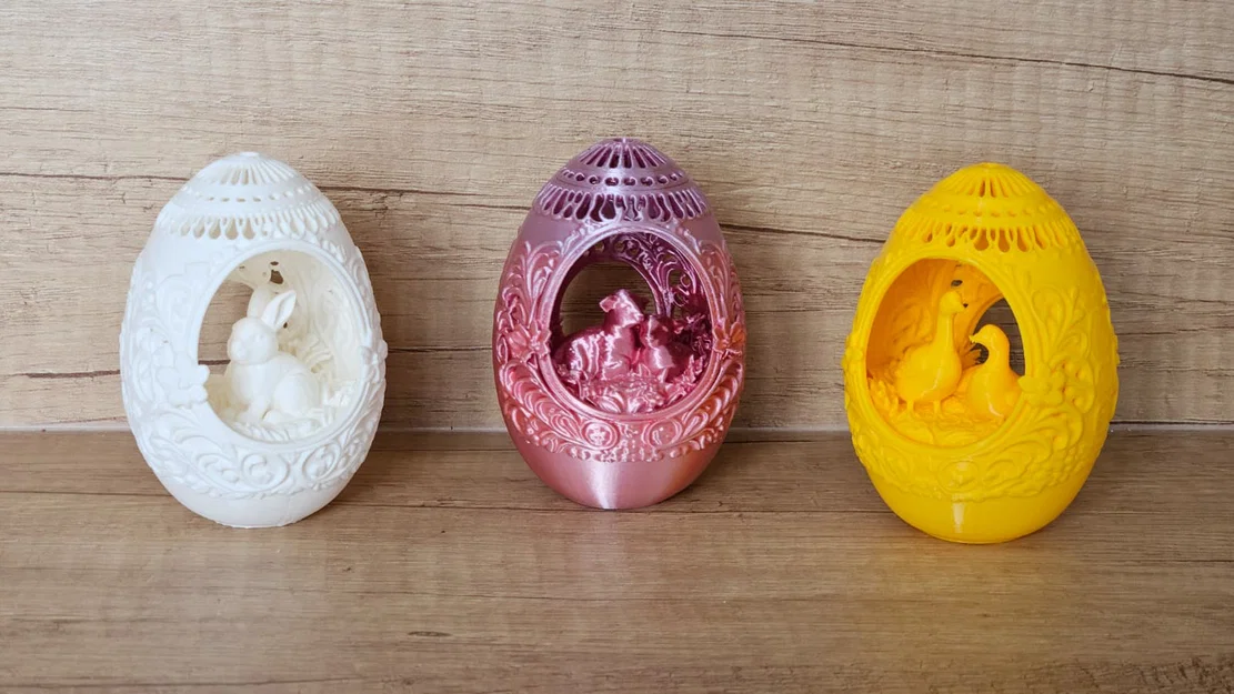 Trứng Phục Sinh Trang Trí - Ngỗng, Thỏ, Cừu - Image 1